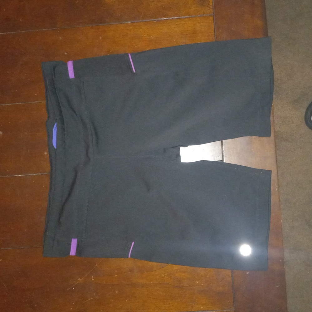 Athleta black biker shorts size L 11/12